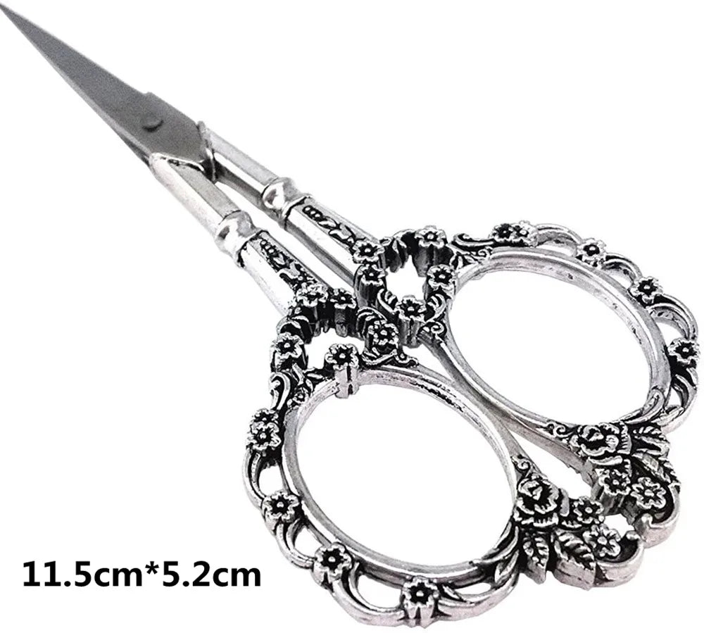 1 PCS Durable Stainless Steel Scissors Retro Classic Tailor Scissors For DIY Household Fabric Cutters Sewing Accessories Tools