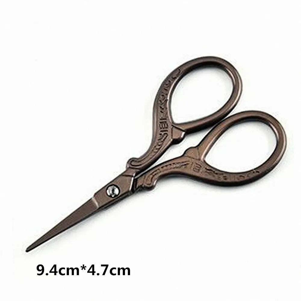 1 PCS Durable Stainless Steel Scissors Retro Classic Tailor Scissors For DIY Household Fabric Cutters Sewing Accessories Tools
