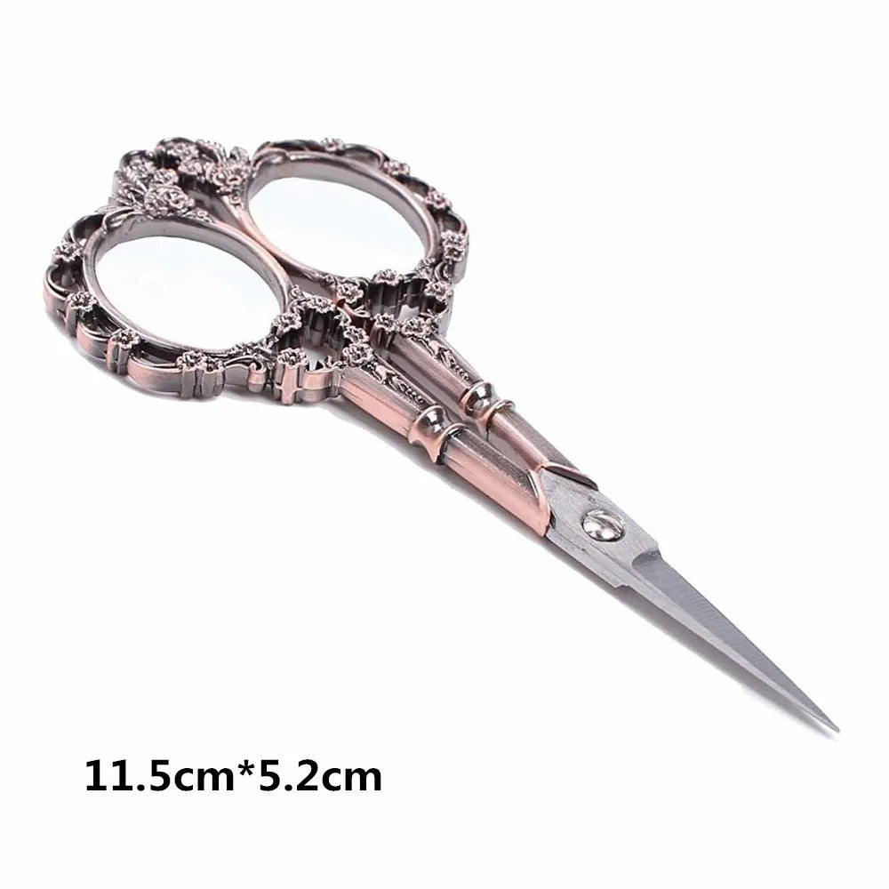 1 PCS Durable Stainless Steel Scissors Retro Classic Tailor Scissors For DIY Household Fabric Cutters Sewing Accessories Tools