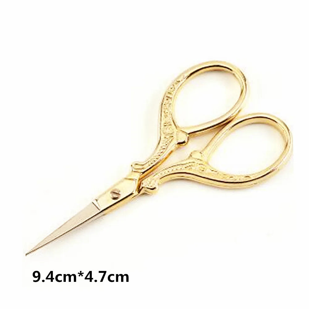 1 PCS Durable Stainless Steel Scissors Retro Classic Tailor Scissors For DIY Household Fabric Cutters Sewing Accessories Tools
