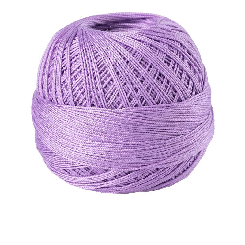 Size 10 Lace Thread 10g/Ball Cotton Crochet Tatting Knitting Thread Solid Color Embroidery Floss Home Stitching Sewing Supplies