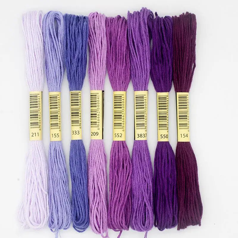 Cross Stitch Thread The Unique Style 8 Cross Stitch Cotton Embroidery Thread Floss Sewing Skeins Craft Dofferent Gradient Color