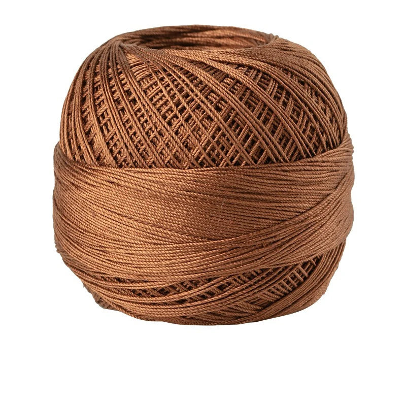 Size 10 Lace Thread 10g/Ball Cotton Crochet Tatting Knitting Thread Solid Color Embroidery Floss Home Stitching Sewing Supplies