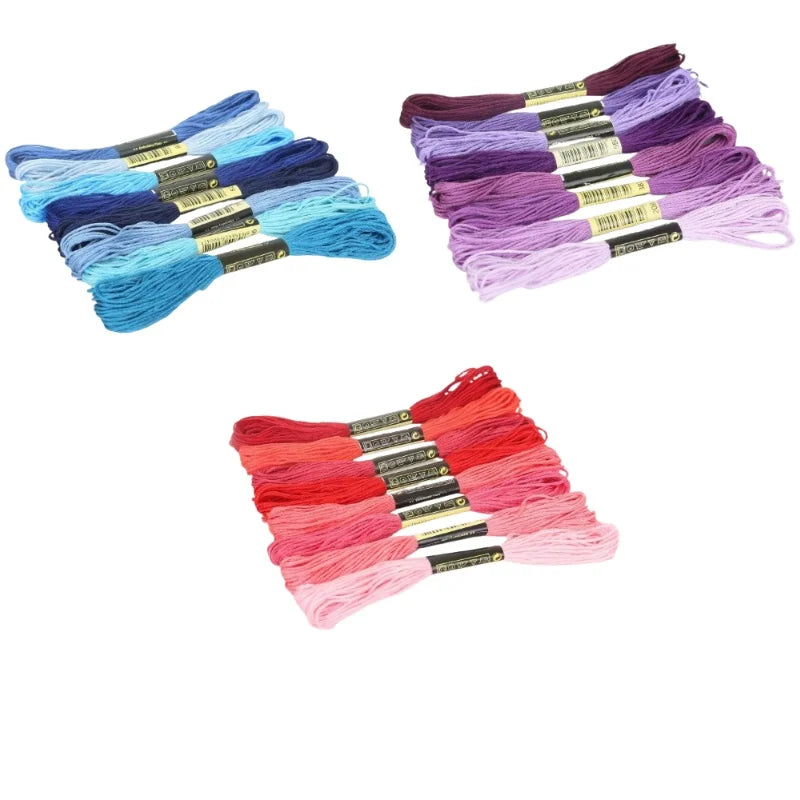 12/24/36/50 Anchor Similar DMC Cross Stitch Cotton Embroidery Thread Floss Sewing Skeins Craft Not Repeat Cross Stitch