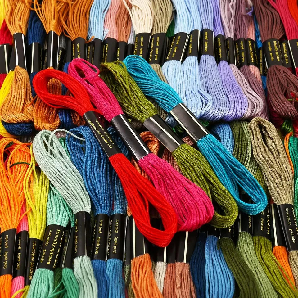 50/200pcs Multicolor Embroidery Thread Cross Stitch Floss Threads Sewing Skeins Craft Cross Stitch Floss Line DIY Sewing Tools
