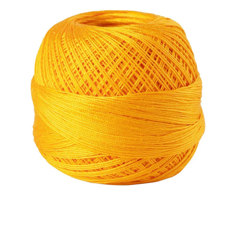 Size 10 Lace Thread 10g/Ball Cotton Crochet Tatting Knitting Thread Solid Color Embroidery Floss Home Stitching Sewing Supplies