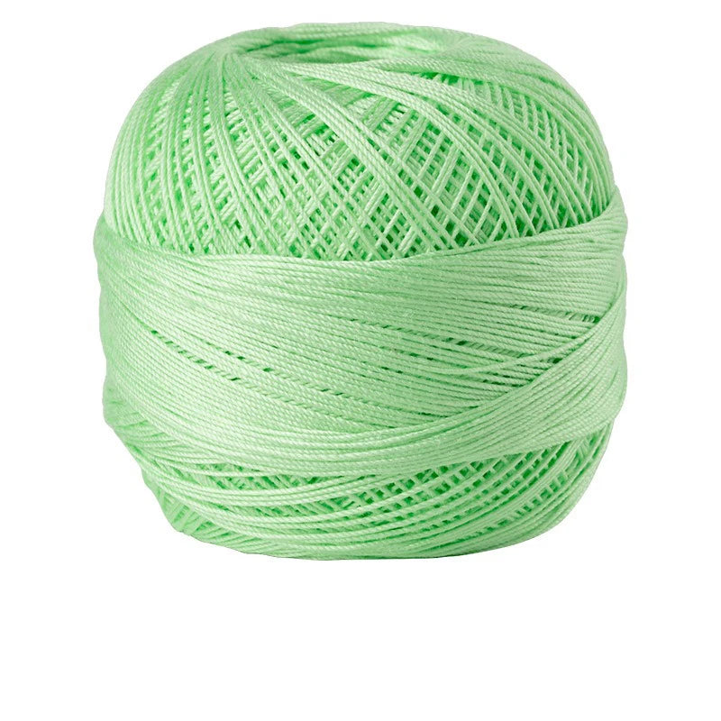 Size 10 Lace Thread 10g/Ball Cotton Crochet Tatting Knitting Thread Solid Color Embroidery Floss Home Stitching Sewing Supplies