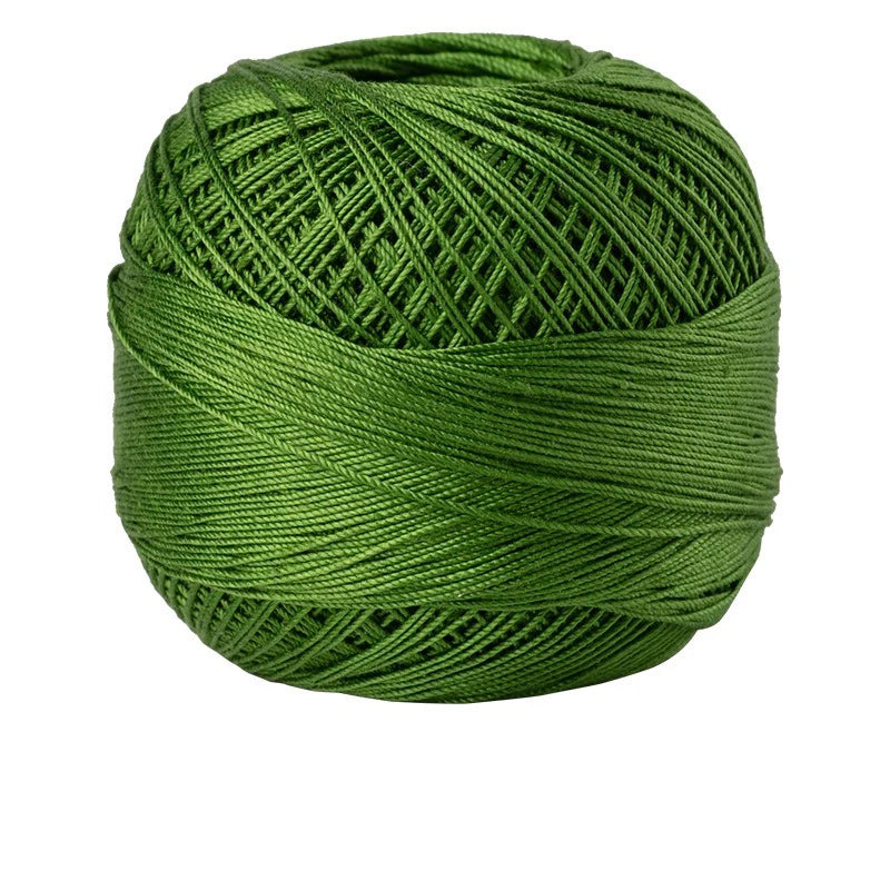 Size 10 Lace Thread 10g/Ball Cotton Crochet Tatting Knitting Thread Solid Color Embroidery Floss Home Stitching Sewing Supplies