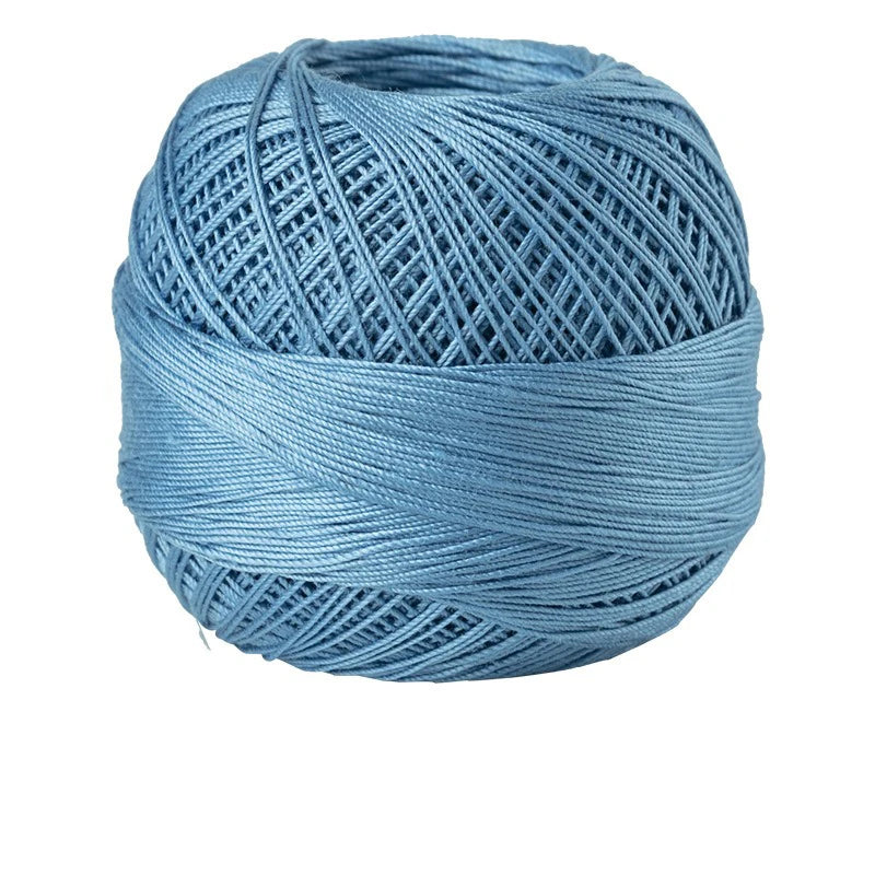 Size 10 Lace Thread 10g/Ball Cotton Crochet Tatting Knitting Thread Solid Color Embroidery Floss Home Stitching Sewing Supplies
