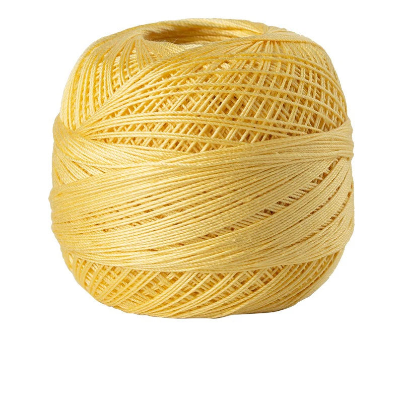 Size 10 Lace Thread 10g/Ball Cotton Crochet Tatting Knitting Thread Solid Color Embroidery Floss Home Stitching Sewing Supplies