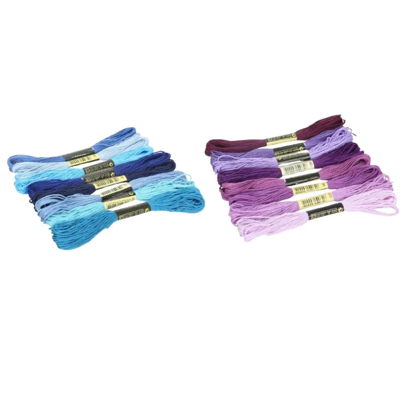 12/24/36/50 Anchor Similar DMC Cross Stitch Cotton Embroidery Thread Floss Sewing Skeins Craft Not Repeat Cross Stitch