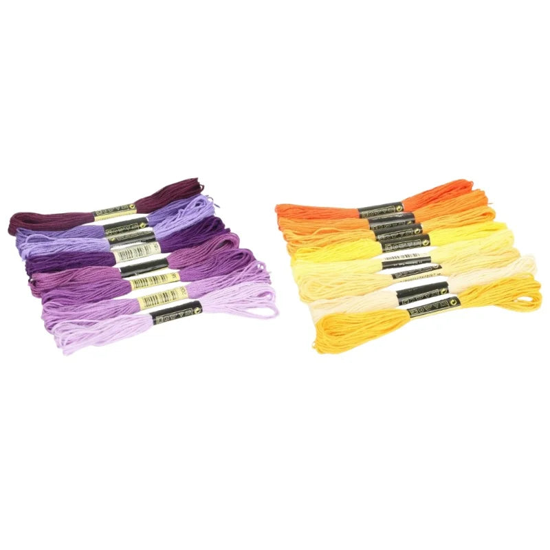 12/24/36/50 Anchor Similar DMC Cross Stitch Cotton Embroidery Thread Floss Sewing Skeins Craft Not Repeat Cross Stitch