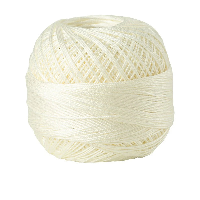 Size 10 Lace Thread 10g/Ball Cotton Crochet Tatting Knitting Thread Solid Color Embroidery Floss Home Stitching Sewing Supplies