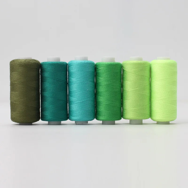6pcs/Pack Assorted Colors Sewing Thread Polyester Sewing Thread, For Domestic DIY Sewing And Embroidery