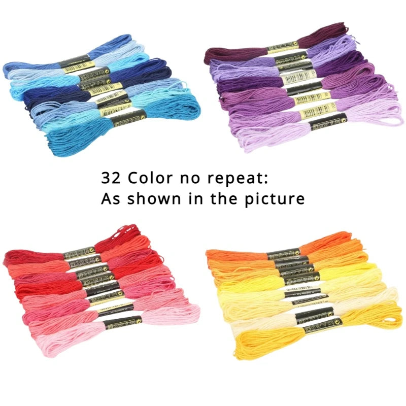 12/24/36/50 Anchor Similar DMC Cross Stitch Cotton Embroidery Thread Floss Sewing Skeins Craft Not Repeat Cross Stitch