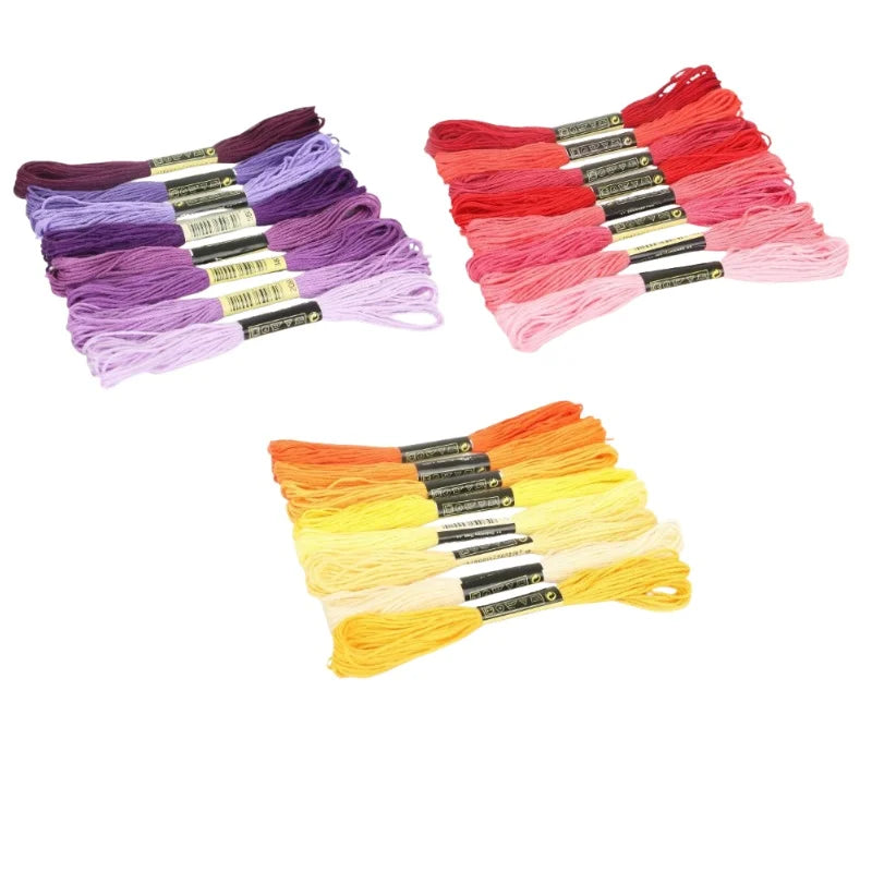 12/24/36/50 Anchor Similar DMC Cross Stitch Cotton Embroidery Thread Floss Sewing Skeins Craft Not Repeat Cross Stitch