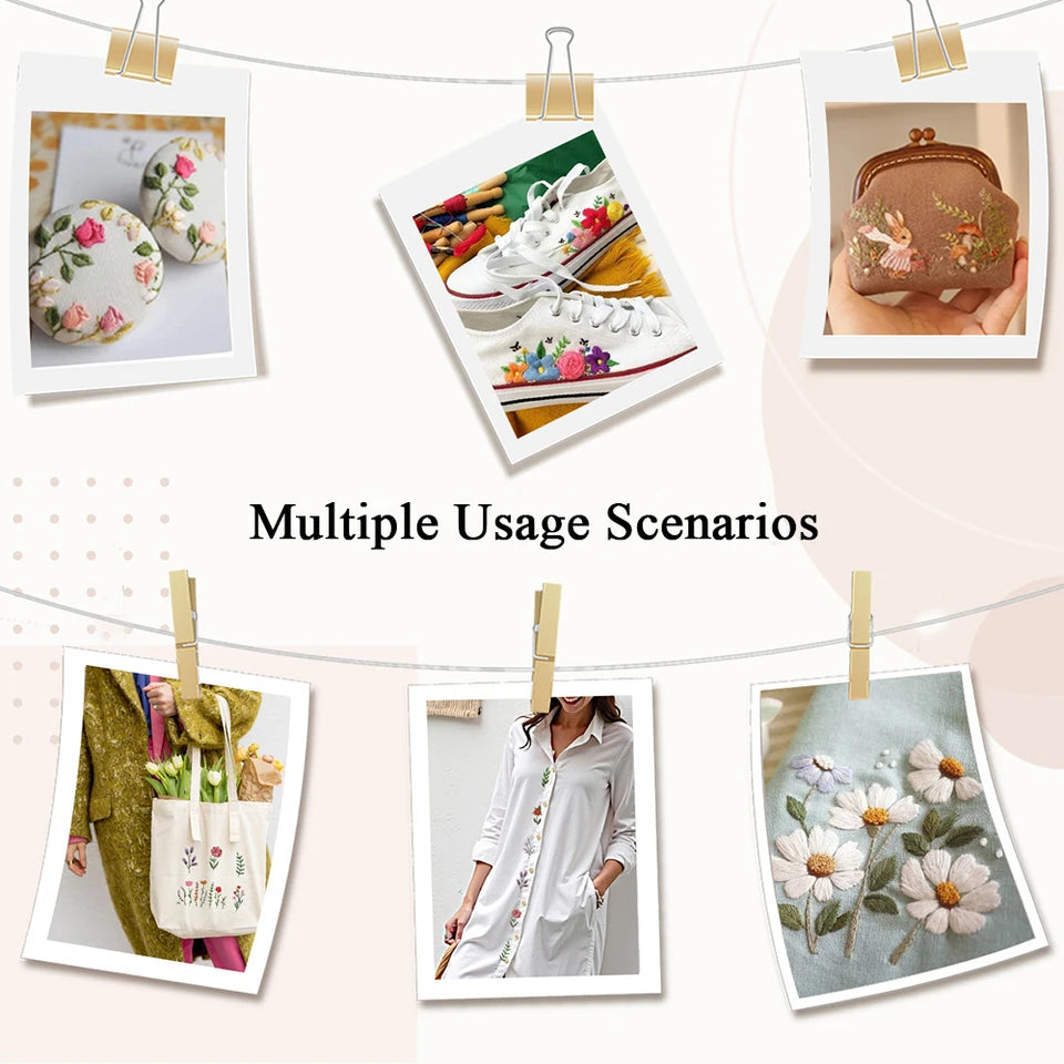 20colors/set Embroidery Floss Thread Set Cross Stitch Thread Macaron Rainbow Color Assortment for DIY Sewing DIY Sewing Design