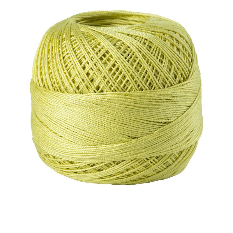 Size 10 Lace Thread 10g/Ball Cotton Crochet Tatting Knitting Thread Solid Color Embroidery Floss Home Stitching Sewing Supplies