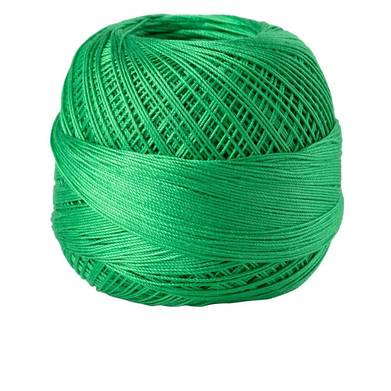 Size 10 Lace Thread 10g/Ball Cotton Crochet Tatting Knitting Thread Solid Color Embroidery Floss Home Stitching Sewing Supplies