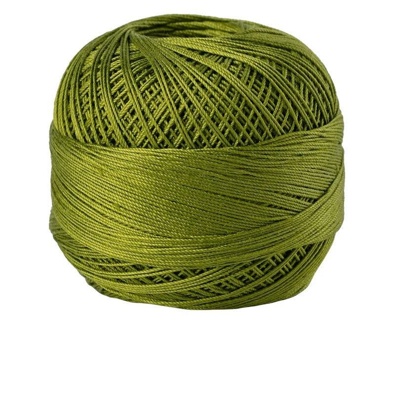 Size 10 Lace Thread 10g/Ball Cotton Crochet Tatting Knitting Thread Solid Color Embroidery Floss Home Stitching Sewing Supplies