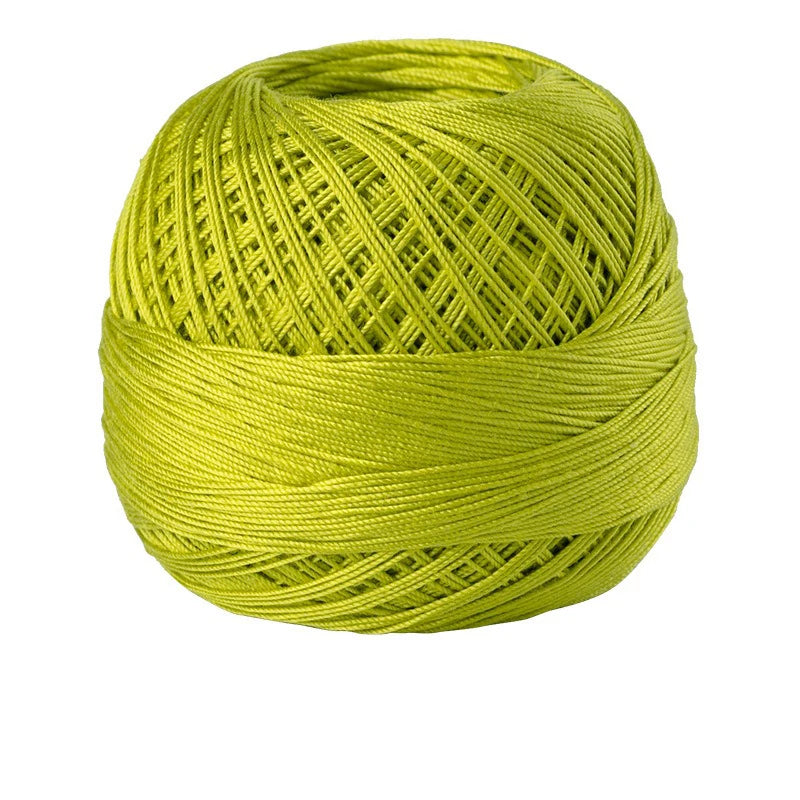 Size 10 Lace Thread 10g/Ball Cotton Crochet Tatting Knitting Thread Solid Color Embroidery Floss Home Stitching Sewing Supplies