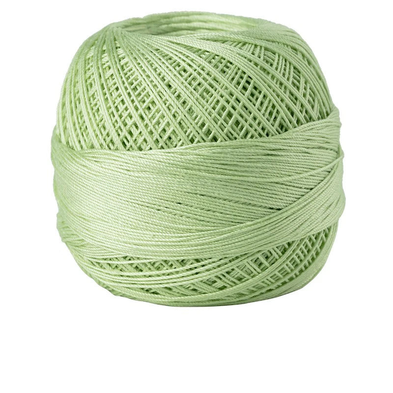 Size 10 Lace Thread 10g/Ball Cotton Crochet Tatting Knitting Thread Solid Color Embroidery Floss Home Stitching Sewing Supplies