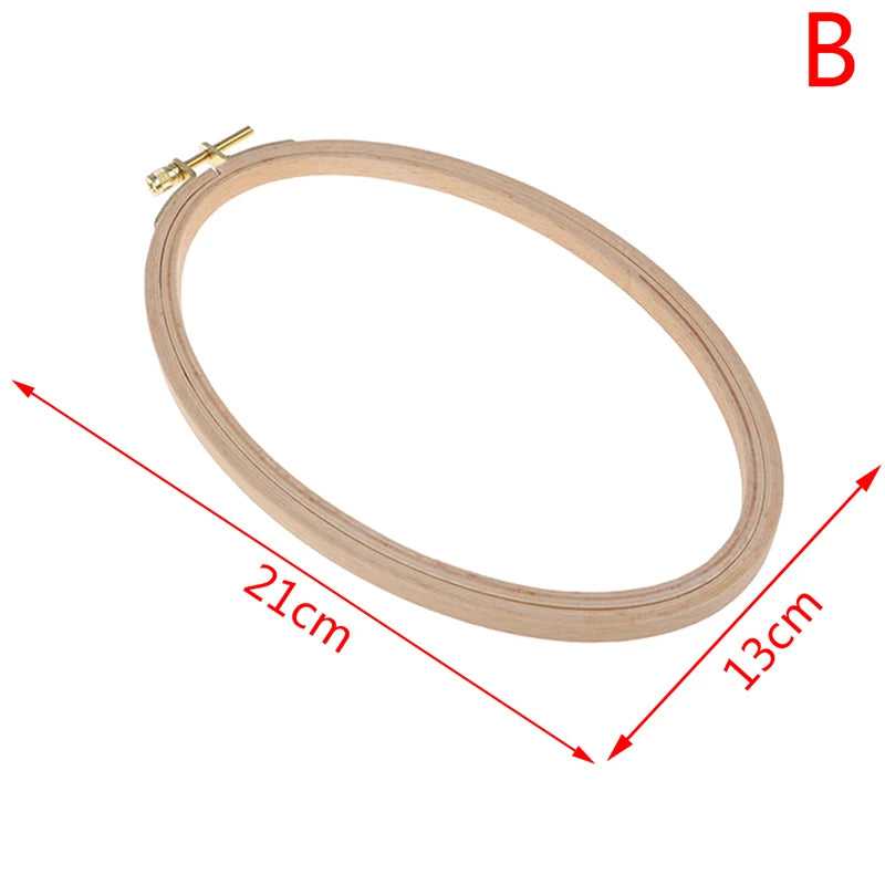 Bamboo Embroidery Hoop Frame Oval Embroidery Hoop Ring Cross Stitch DIY craft