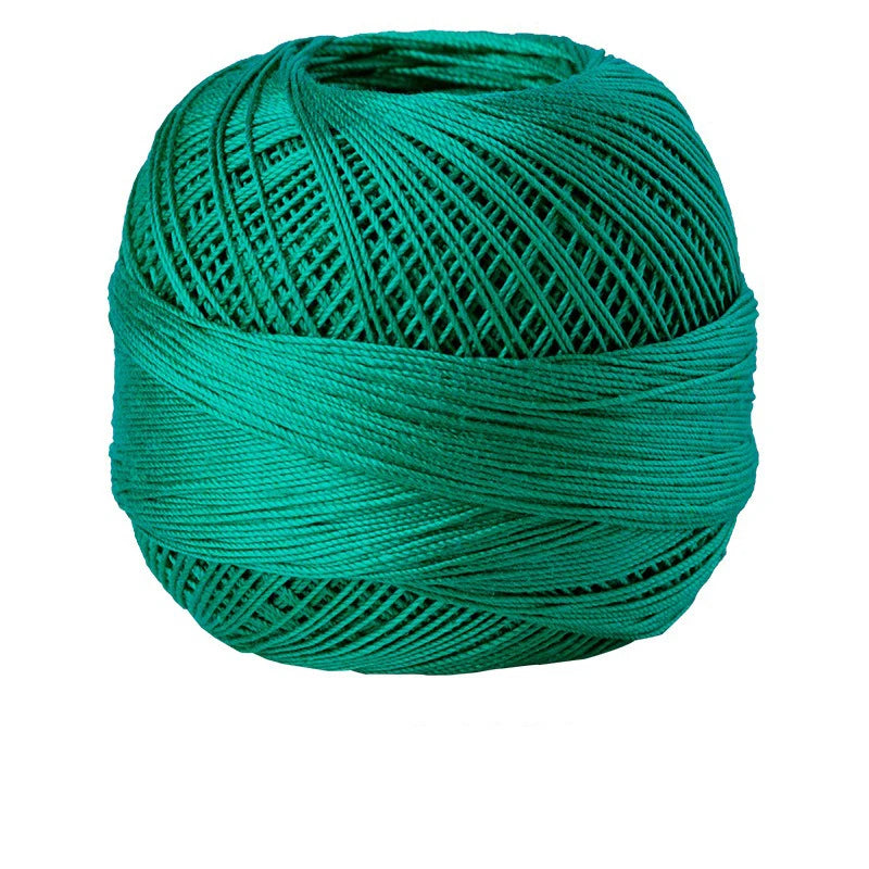 Size 10 Lace Thread 10g/Ball Cotton Crochet Tatting Knitting Thread Solid Color Embroidery Floss Home Stitching Sewing Supplies