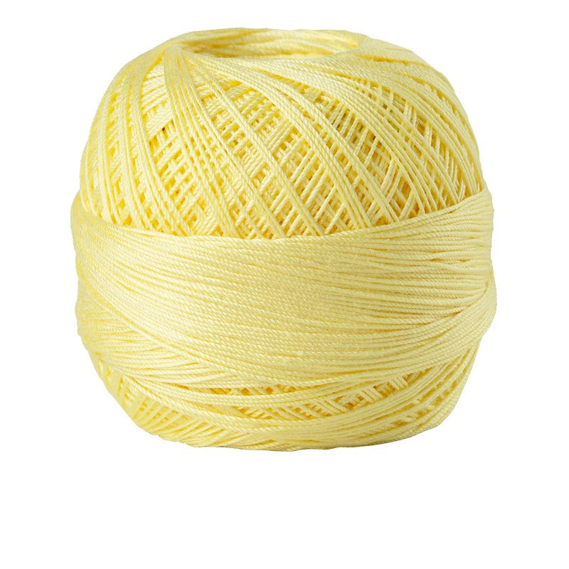 Size 10 Lace Thread 10g/Ball Cotton Crochet Tatting Knitting Thread Solid Color Embroidery Floss Home Stitching Sewing Supplies