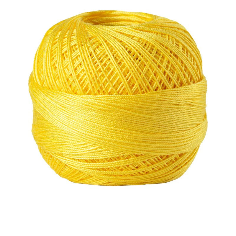Size 10 Lace Thread 10g/Ball Cotton Crochet Tatting Knitting Thread Solid Color Embroidery Floss Home Stitching Sewing Supplies