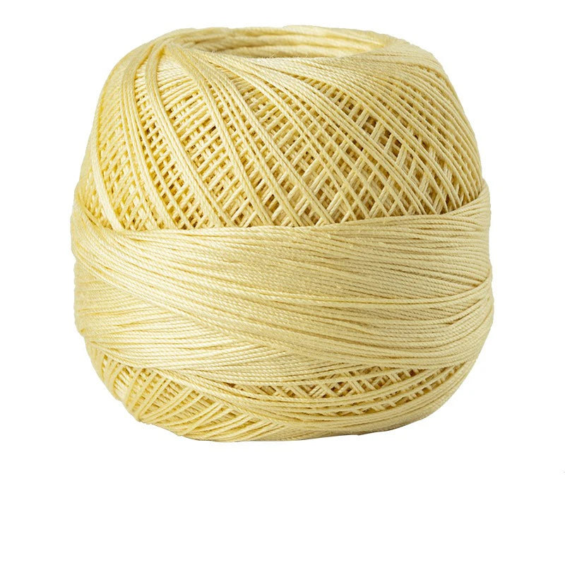 Size 10 Lace Thread 10g/Ball Cotton Crochet Tatting Knitting Thread Solid Color Embroidery Floss Home Stitching Sewing Supplies