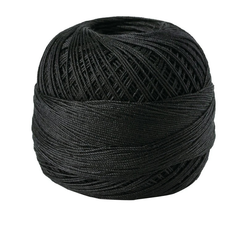 Size 10 Lace Thread 10g/Ball Cotton Crochet Tatting Knitting Thread Solid Color Embroidery Floss Home Stitching Sewing Supplies