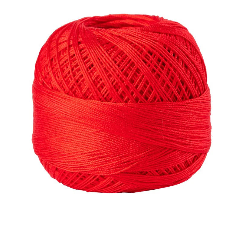 Size 10 Lace Thread 10g/Ball Cotton Crochet Tatting Knitting Thread Solid Color Embroidery Floss Home Stitching Sewing Supplies