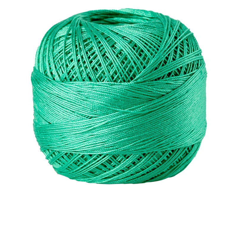 Size 10 Lace Thread 10g/Ball Cotton Crochet Tatting Knitting Thread Solid Color Embroidery Floss Home Stitching Sewing Supplies