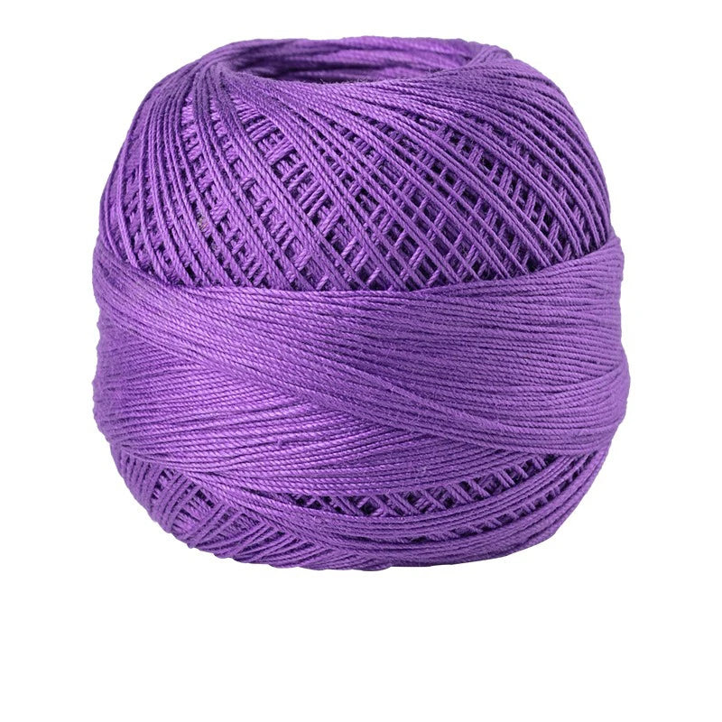 Size 10 Lace Thread 10g/Ball Cotton Crochet Tatting Knitting Thread Solid Color Embroidery Floss Home Stitching Sewing Supplies