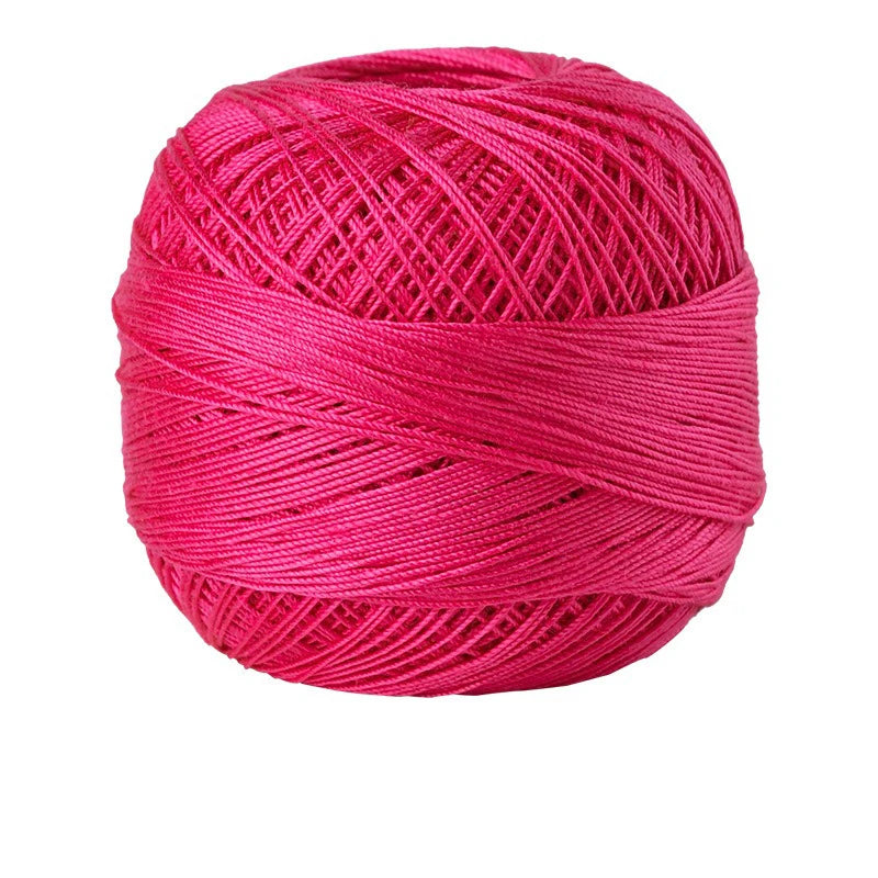 Size 10 Lace Thread 10g/Ball Cotton Crochet Tatting Knitting Thread Solid Color Embroidery Floss Home Stitching Sewing Supplies
