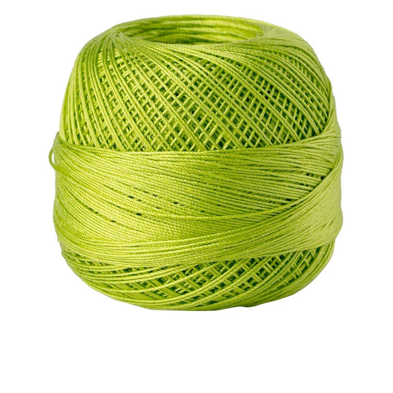 Size 10 Lace Thread 10g/Ball Cotton Crochet Tatting Knitting Thread Solid Color Embroidery Floss Home Stitching Sewing Supplies