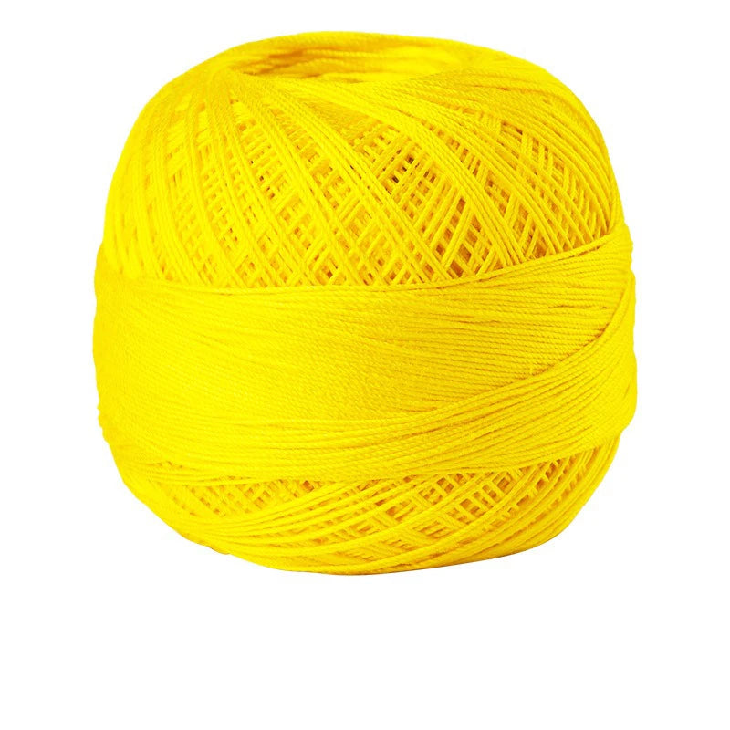 Size 10 Lace Thread 10g/Ball Cotton Crochet Tatting Knitting Thread Solid Color Embroidery Floss Home Stitching Sewing Supplies