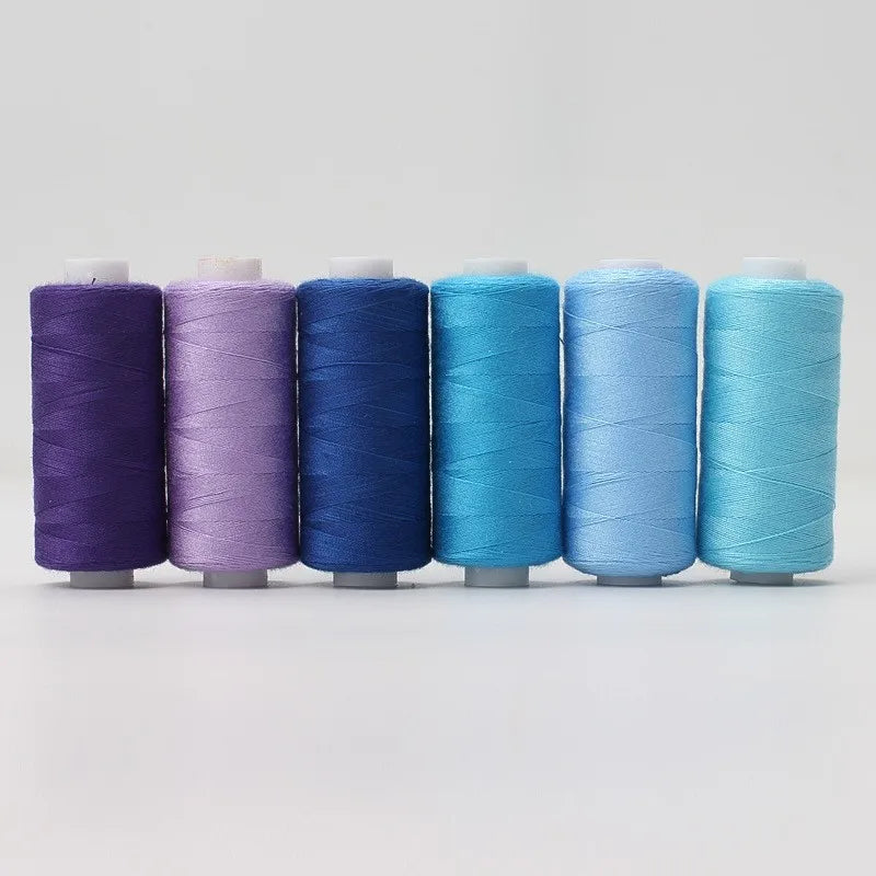 6pcs/Pack Assorted Colors Sewing Thread Polyester Sewing Thread, For Domestic DIY Sewing And Embroidery