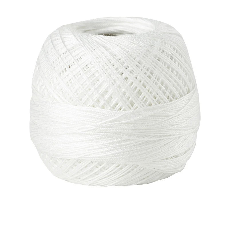 Size 10 Lace Thread 10g/Ball Cotton Crochet Tatting Knitting Thread Solid Color Embroidery Floss Home Stitching Sewing Supplies