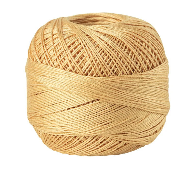 Size 10 Lace Thread 10g/Ball Cotton Crochet Tatting Knitting Thread Solid Color Embroidery Floss Home Stitching Sewing Supplies