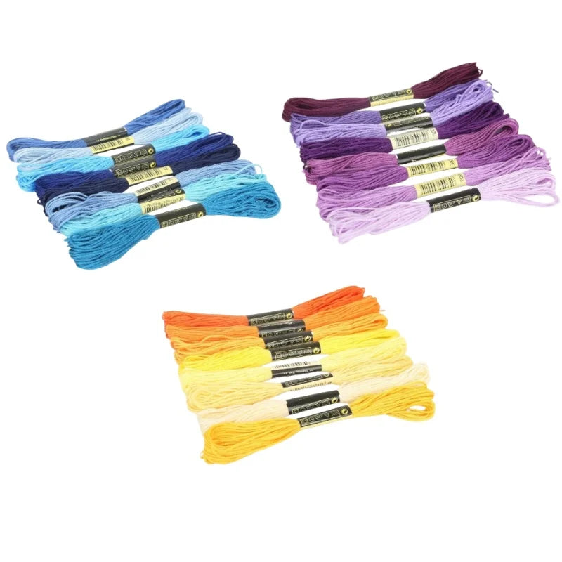 12/24/36/50 Anchor Similar DMC Cross Stitch Cotton Embroidery Thread Floss Sewing Skeins Craft Not Repeat Cross Stitch