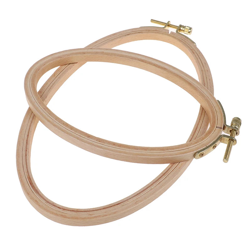 Bamboo Embroidery Hoop Frame Oval Embroidery Hoop Ring Cross Stitch DIY craft