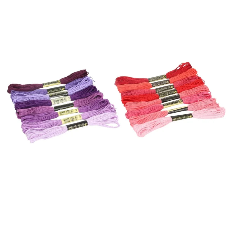 12/24/36/50 Anchor Similar DMC Cross Stitch Cotton Embroidery Thread Floss Sewing Skeins Craft Not Repeat Cross Stitch