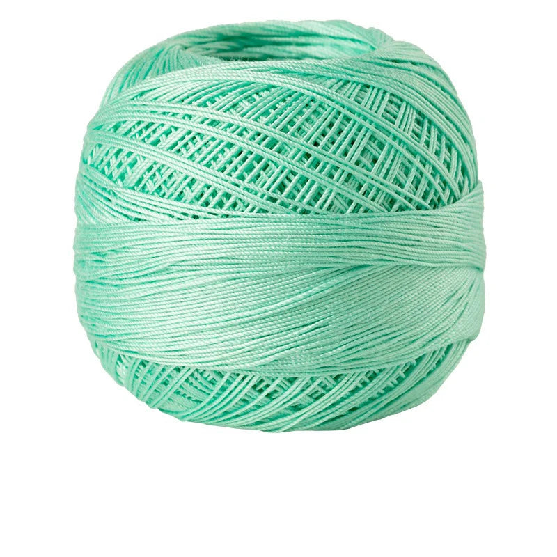 Size 10 Lace Thread 10g/Ball Cotton Crochet Tatting Knitting Thread Solid Color Embroidery Floss Home Stitching Sewing Supplies