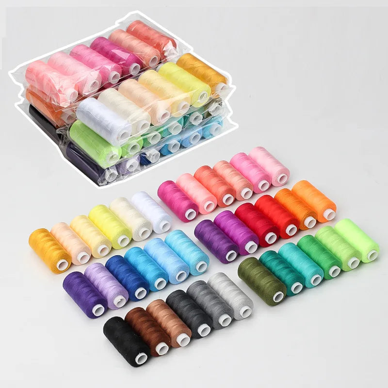 6pcs/Pack Assorted Colors Sewing Thread Polyester Sewing Thread, For Domestic DIY Sewing And Embroidery